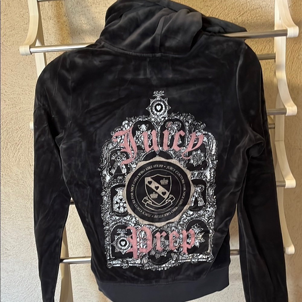 Juicy Couture Dark Gray Velour Jacket